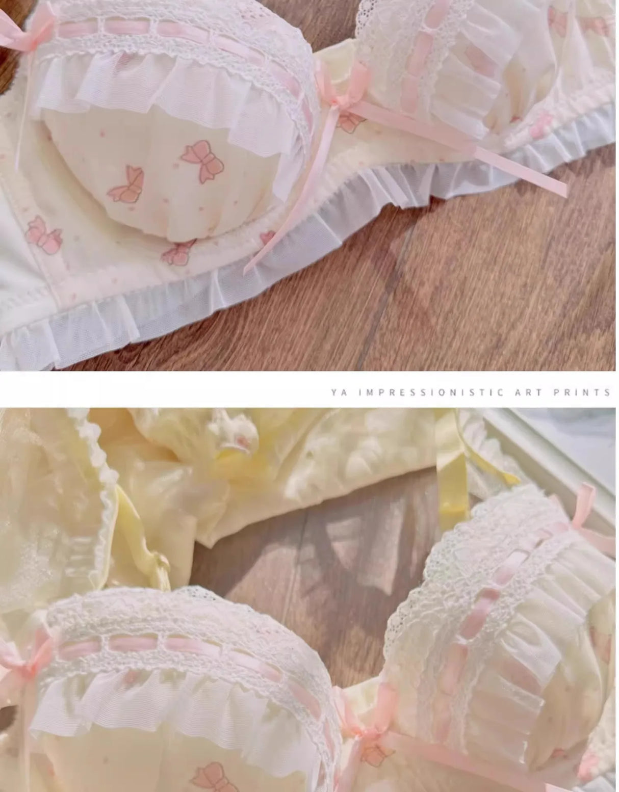 Women Lolita Push Up Bra Set