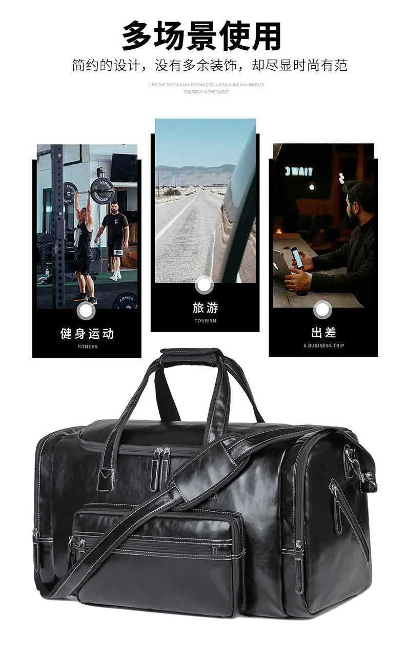 Premium Leather Travel Bag