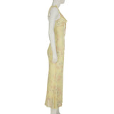 Women V Neck Lace Bodycon Dress