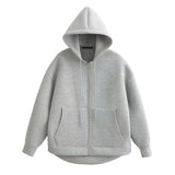 Women's Oversized Zip Hoodie Jacket
