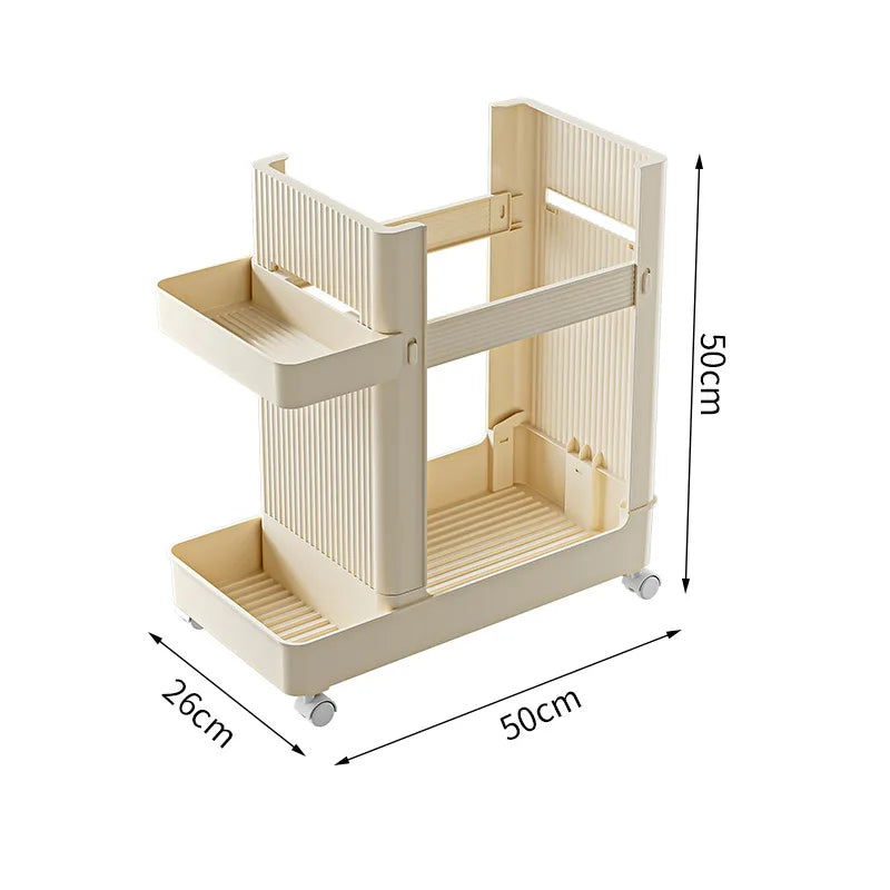 Slim Home Storage Cart Rack