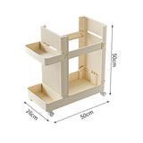 Slim Home Storage Cart Rack