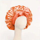 Adjustable Silk Satin Bonnet for Sleeping – Hair Protection