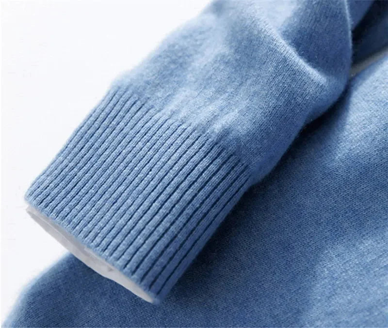 Men's Plus Size Wool V-Neck Sweater