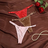 Women Adjustable Satin G-Strings