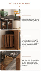 Folding Extendable Dining Table