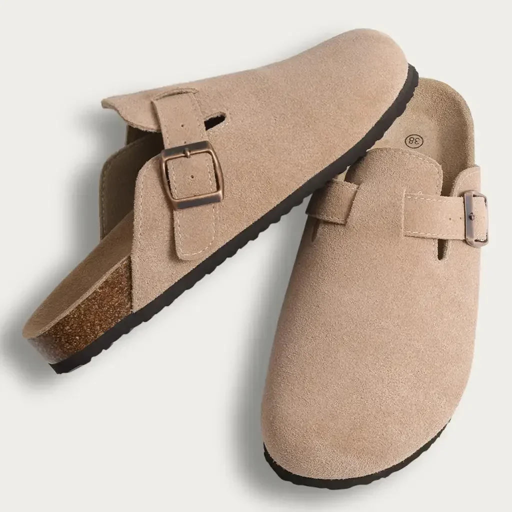 Men Suede Cork Mules