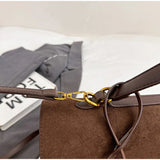 Frosted Leather Shoulder Bag