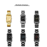 Luxury Square Gold Quartz Couple Watches