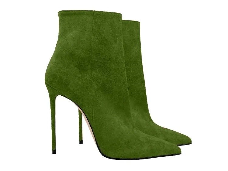 Suede Stiletto Boots