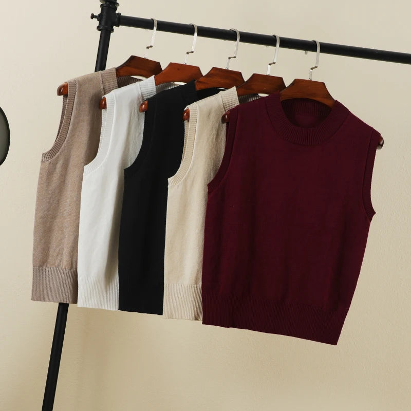 Women's Preppy Style Knit Vest