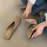 Women Designer Mules Leather Sandals