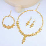 Dubai 21K Gold Plated Bridal Jewelry Set