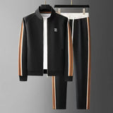 Men's Embroidered Sports Jacket & Pants Set
