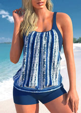 Women Marble Print Bikini Set