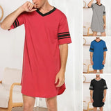 Men’s Contrast Sleep Shirt Robe
