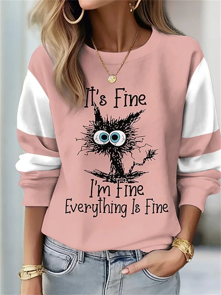 Floral Cat Pullover
