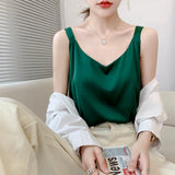 Satin Silk V-Neck Cami