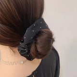 Rhinestone Satin Scrunchies