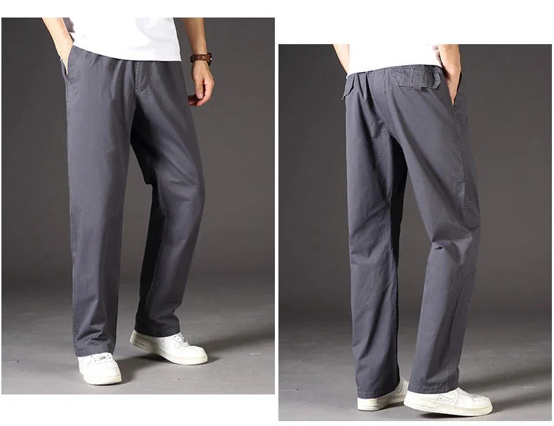 Men's Plus Size Cargo Pants – 6XL Summer Cotton