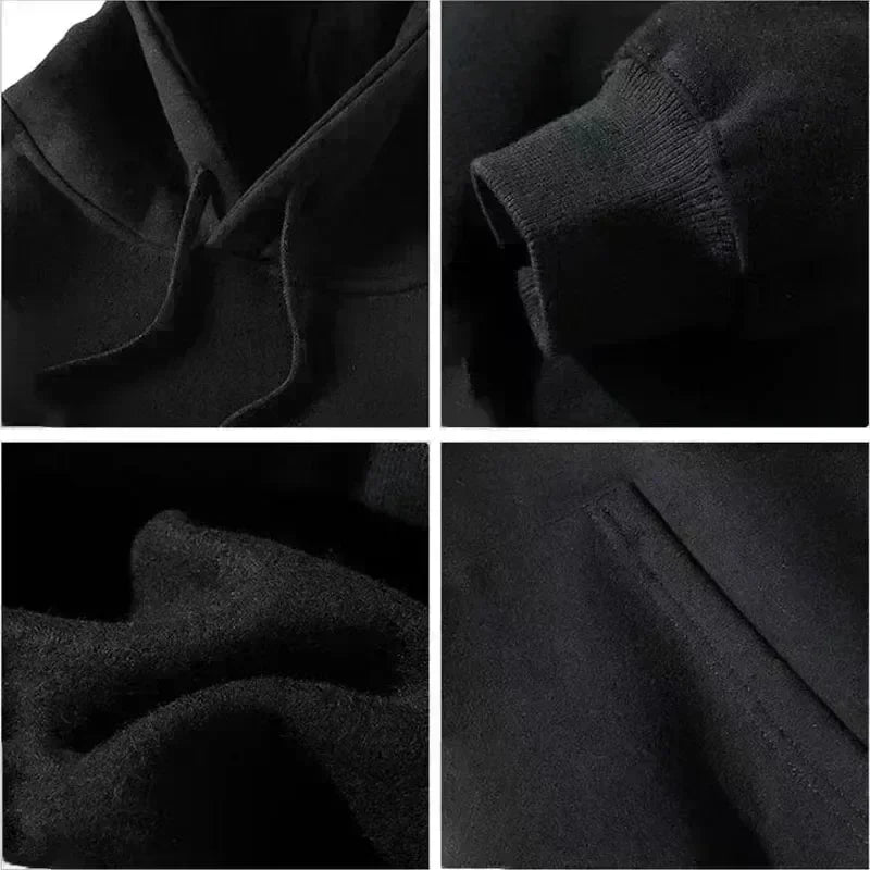 Plus Size Women's Hoodie – Relaxed Black Sweatshirt