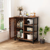 3-Tier Kitchen Storage Cart with Door