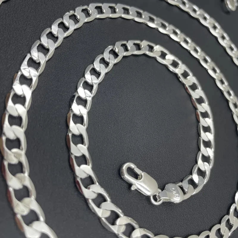 Men's 925 Sterling Silver Chain Necklace