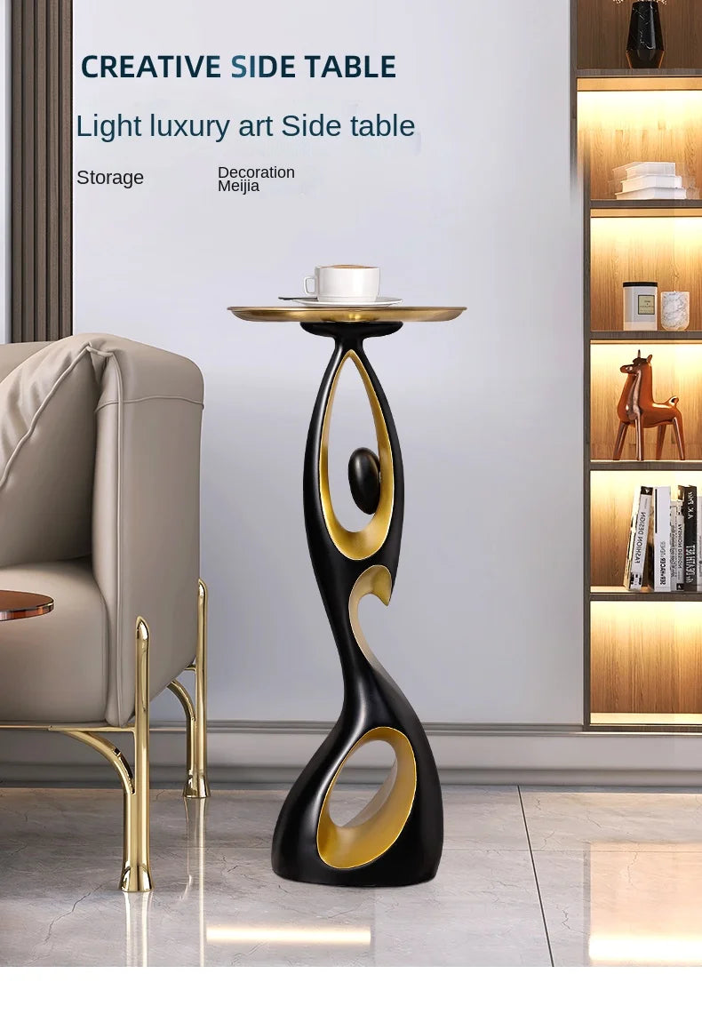 Abstract Sofa Side Table