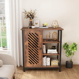 3-Tier Kitchen Storage Cart with Door
