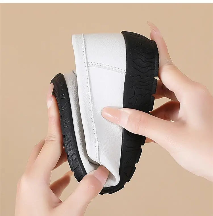 Women Leather Nurse Flats