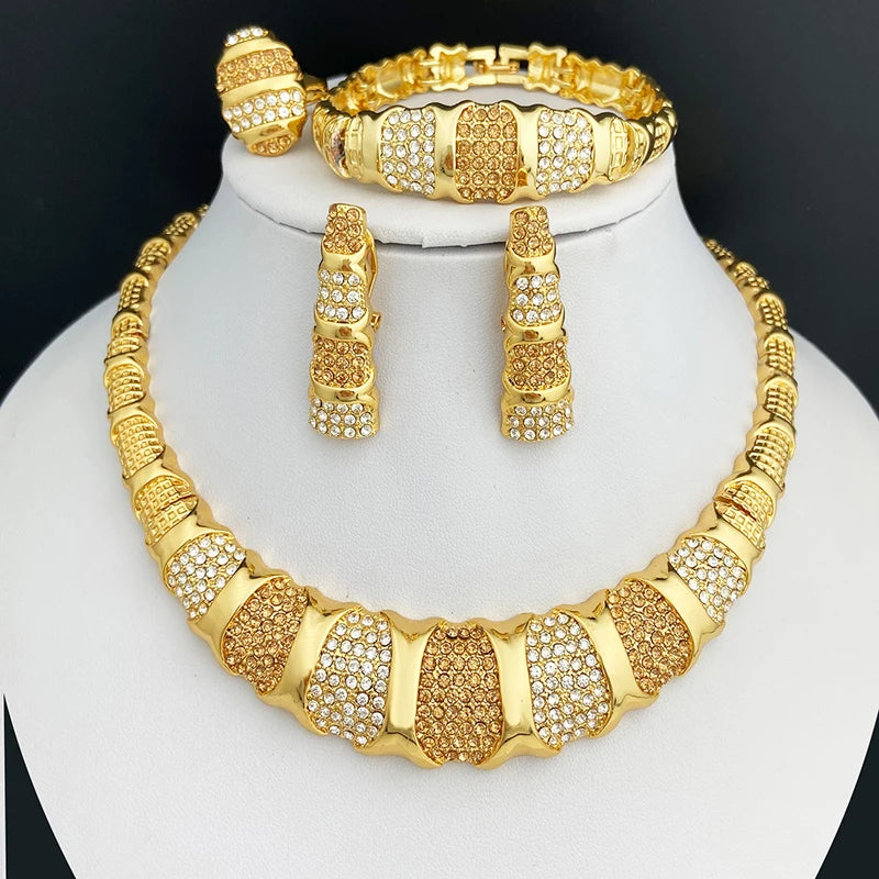Dubai 18K Gold Plated Jewelry Set