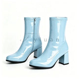 Classic Block Heel Ankle Boots