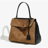 Frosted Leather Shoulder Bag