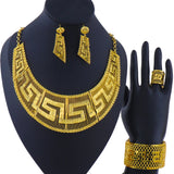 24K Gold Plated Complete Jewelry Set