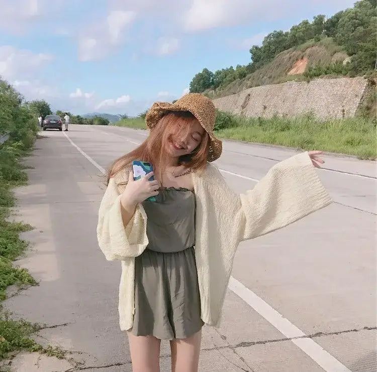 Women Oversized Long Knit Cardigan