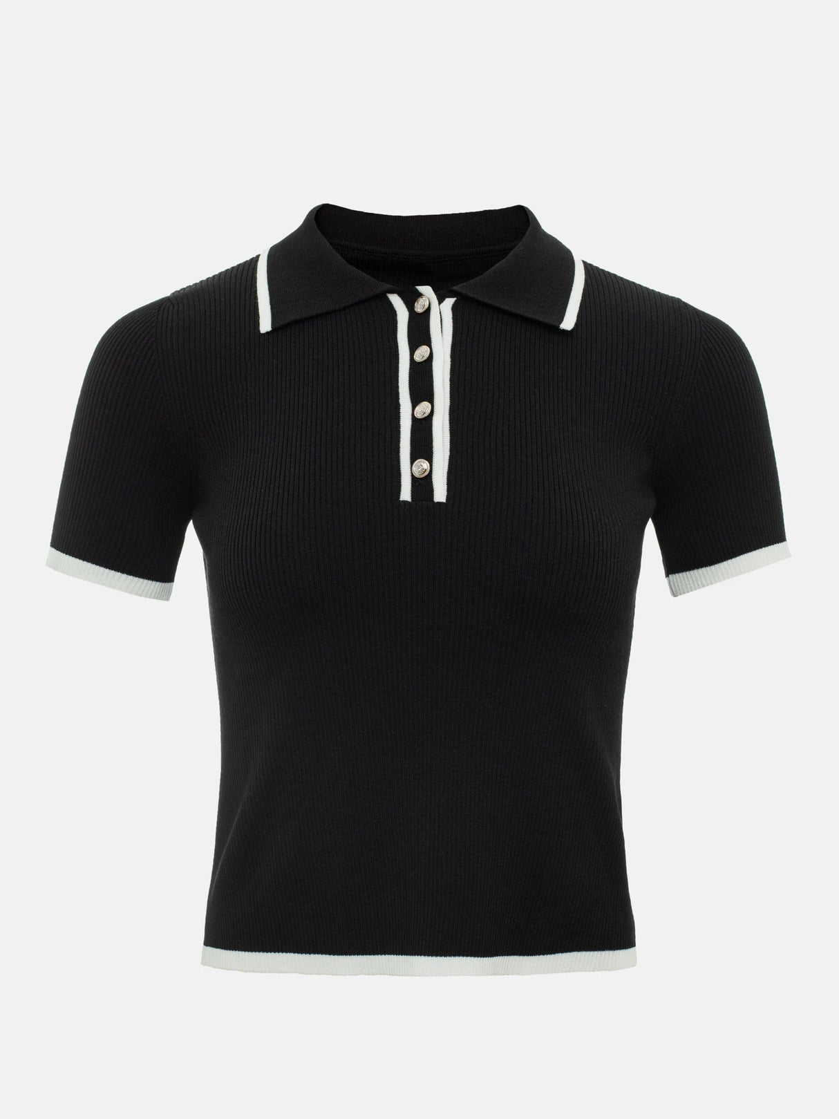 Women's Slim Contrast Knit Pullover
