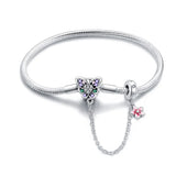 Sterling Silver Heart Bracelet