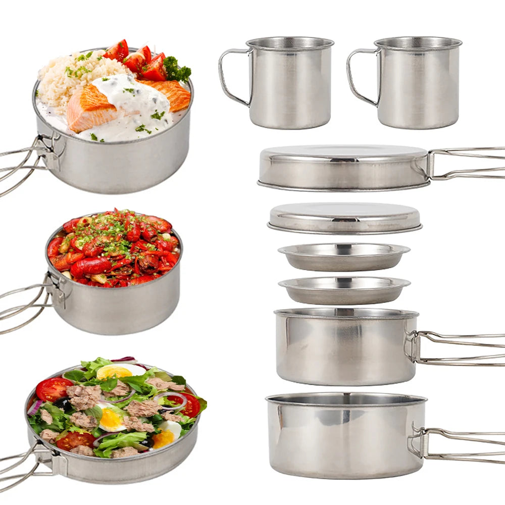 Camping Mess Kit (8pcs)