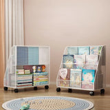 Kids Bookshelf Desk Organizer