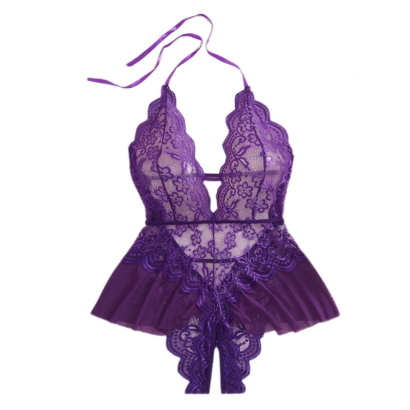 Plus Size Lace Bodysuit