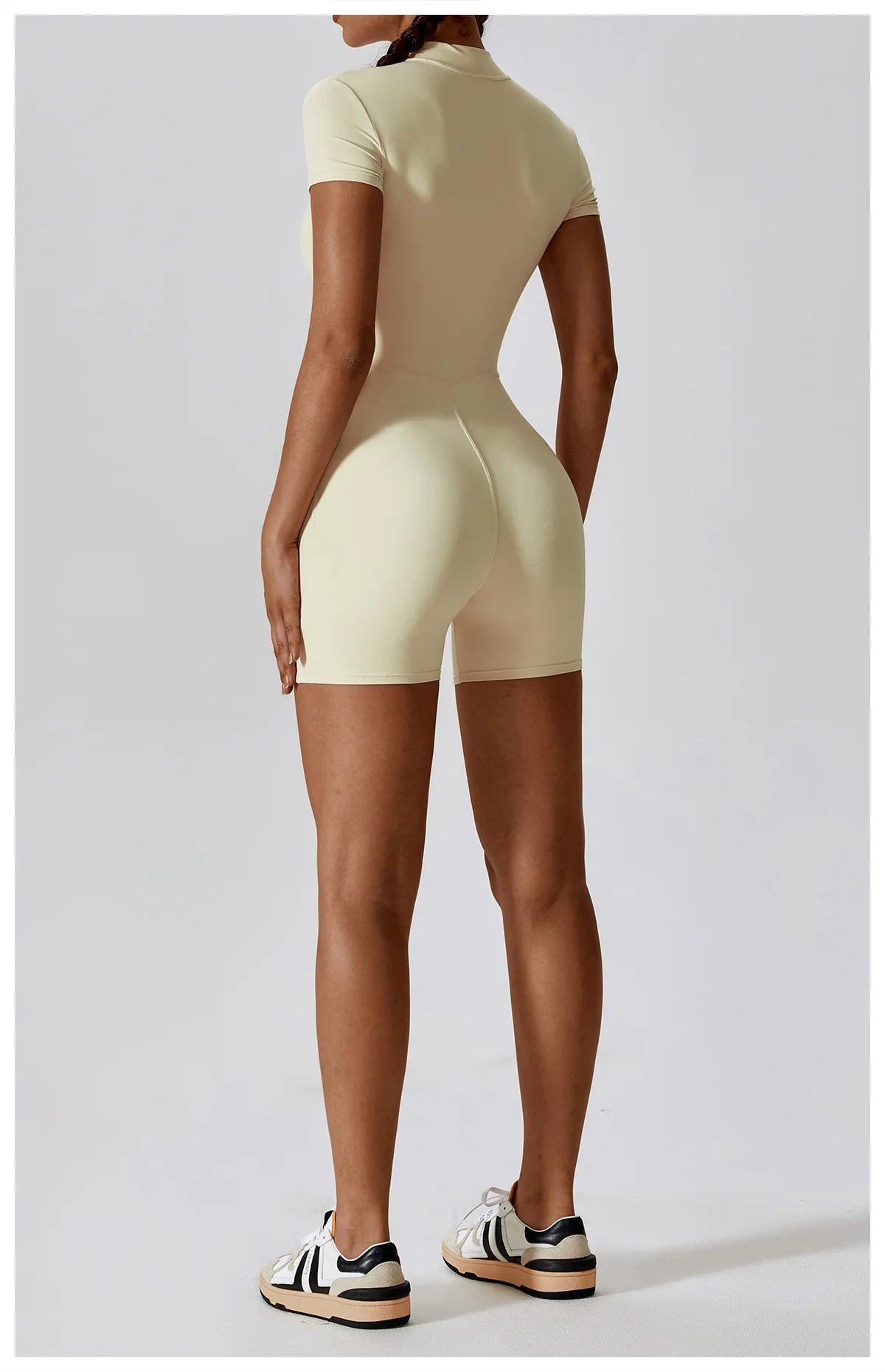 Women Summer Zipper Yoga Jumpsuit