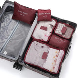 6-Piece Travel Packing Organizer Set – Suitcase Storage Bags