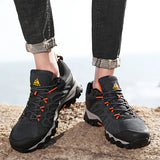 Men Leather Outdoor Trekking Shoes