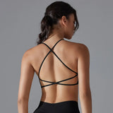 Women Quick Dry Cross Back Sports Bra