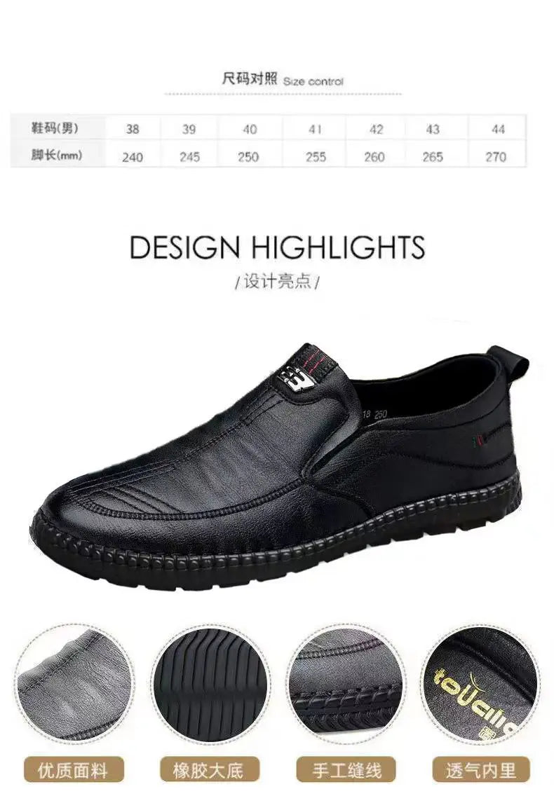 Men PU Leather Office Loafers