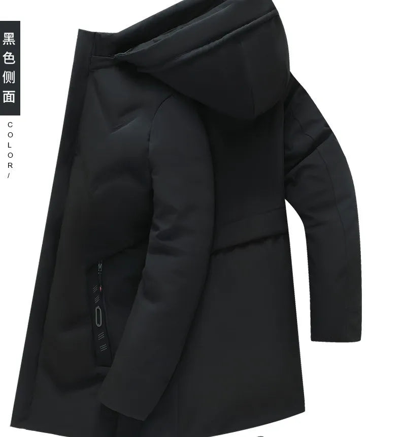 Men Thick Hooded Parka Jacket