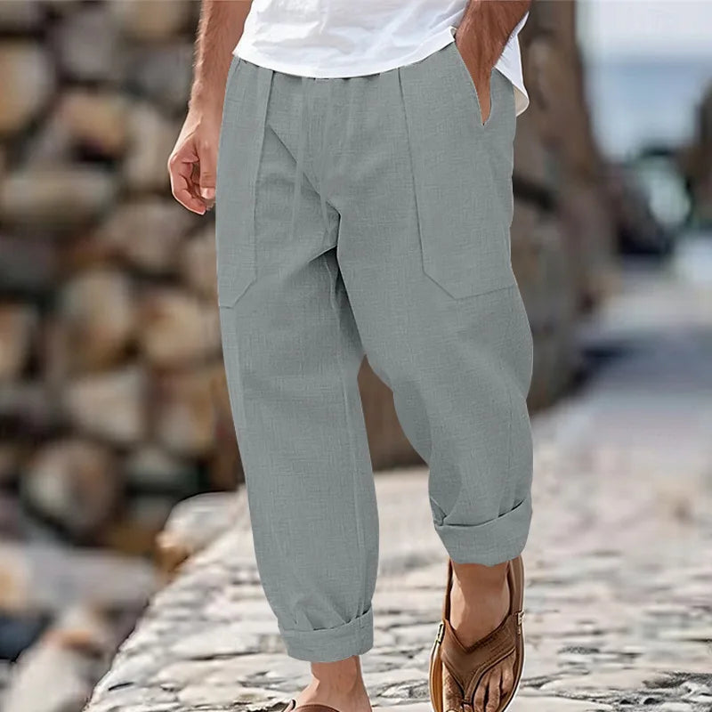 Men’s Cotton Linen Yoga Pants