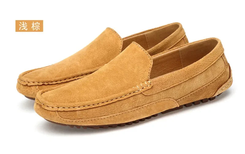 Men’s 2025 Luxury Suede Boat Loafers