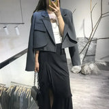 Cropique™ – Youthful Crop Blazer (Korean Style, Short Cut, Bold Look)