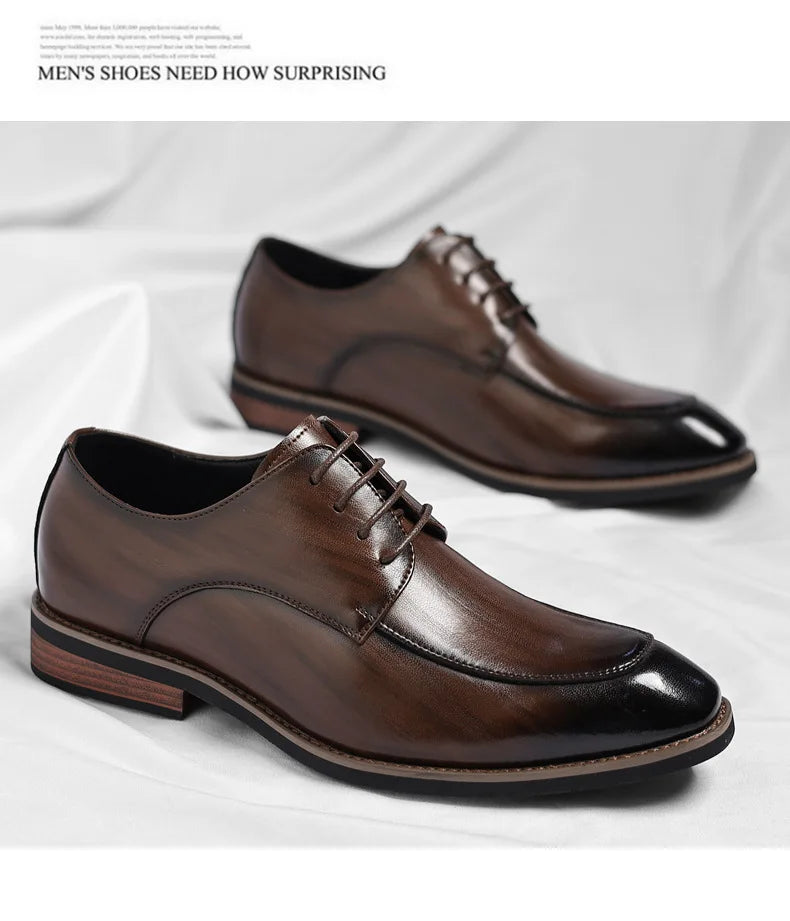 Men Large Size Leather Dress Shoes